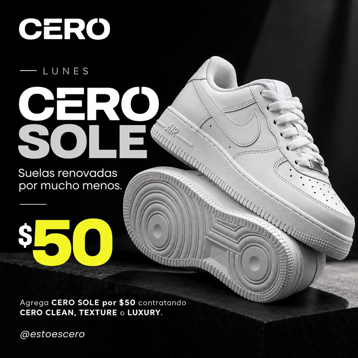 Promoción lunes CERO SOLE