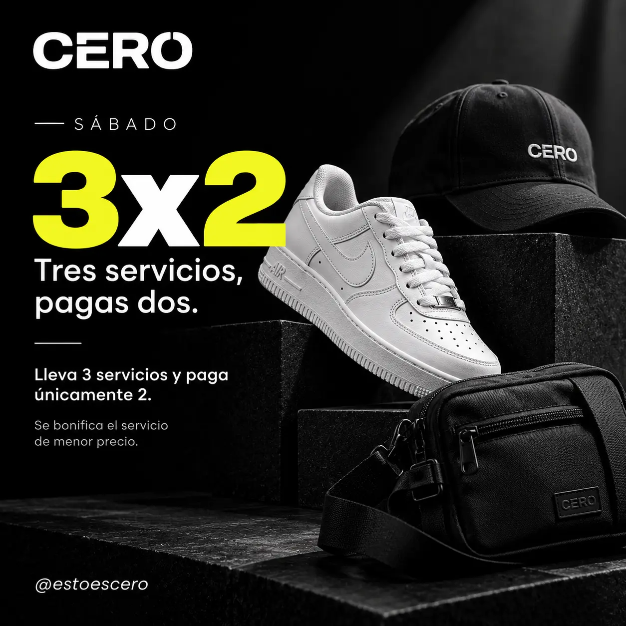 Promoción sábado 3x2 CERO