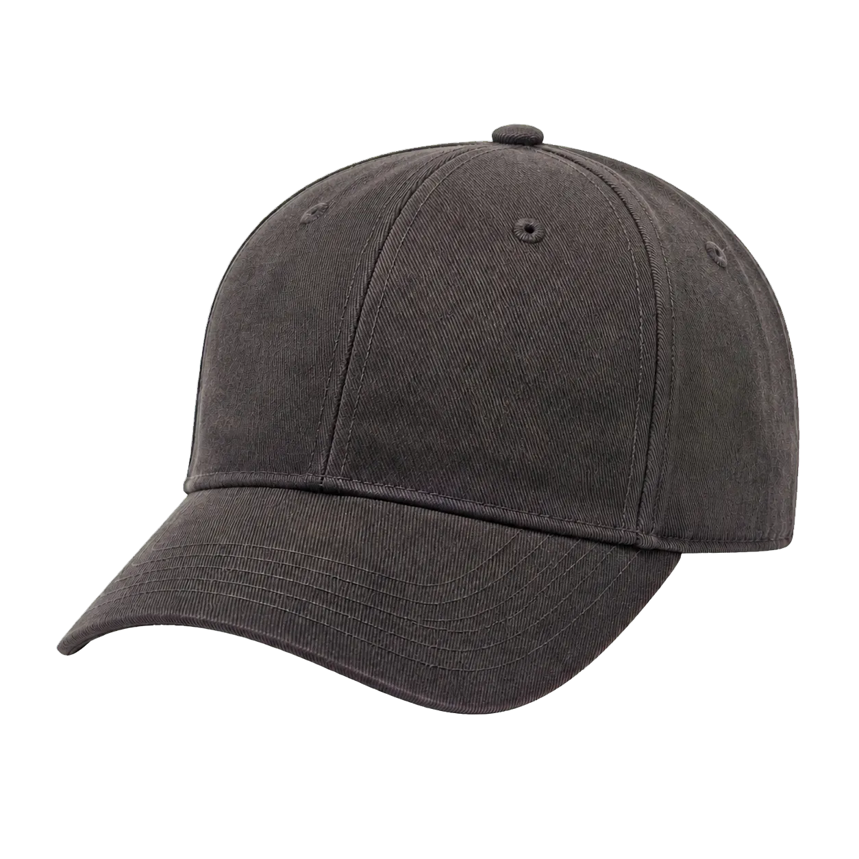 Gorra color carbón con desgaste leve antes de una demostración de CERO COLOR